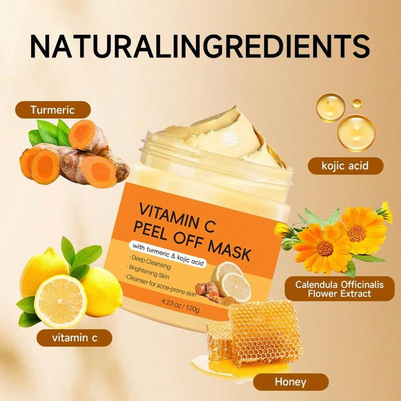 Turmeric + Vitamin C Clay Mask — Deep Cleansing & Brightening for Smooth, Glowing Skin