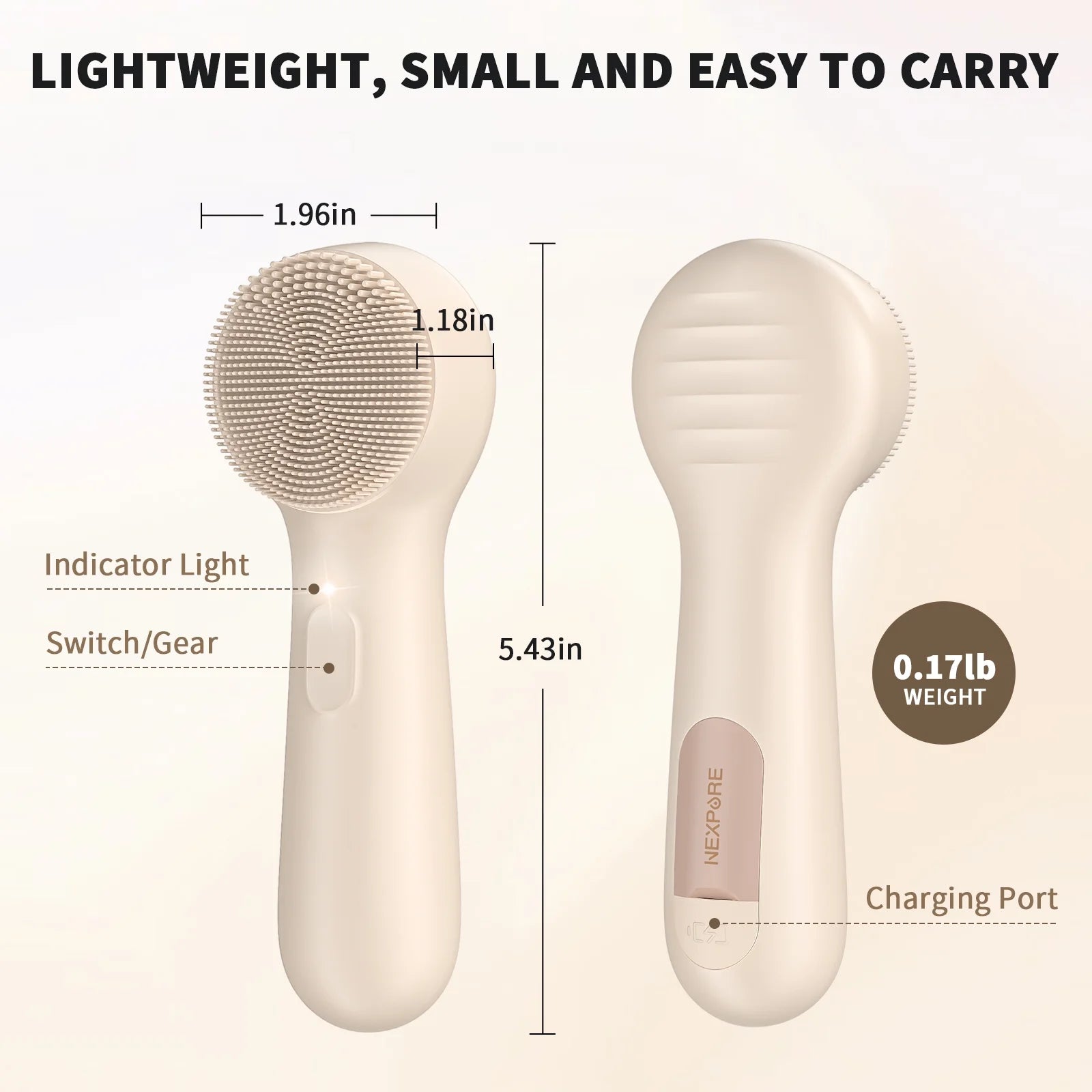 Sonic Facial Cleansing Brush – Waterproof Silicone Deep-Clean Exfoliator